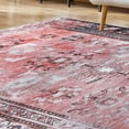 thumbnail image 6 of Superior Distressed Rustic Farmhouse Power-loomed Indoor Area Rug, Mulberry, 5.7' x 8.9', 6 of 6