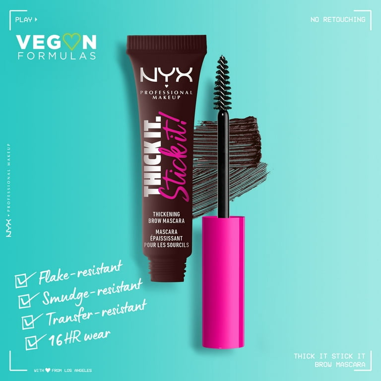 NYX Professional Makeup Thick it Stick it Thickening Brow Gel, Espresso