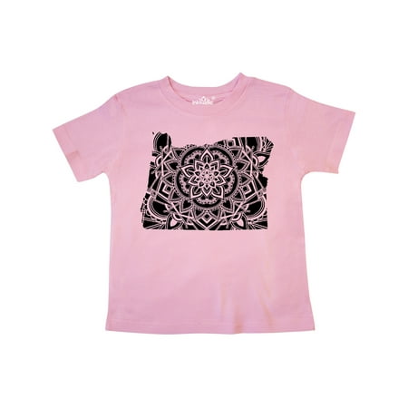 

Inktastic Oregon Silhouette Mandala Gift Toddler Boy or Toddler Girl T-Shirt