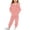 Pink, variant on Girls Red Velour 2-Piece Tracksuit Set - Full-Zip Hoodie & Jogger Pants,Size 7 T