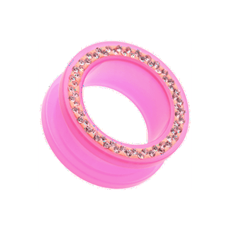 

Multi-Sprinkle Dot Neon Acrylic Flesh Tunnel Ear Gauge Plug