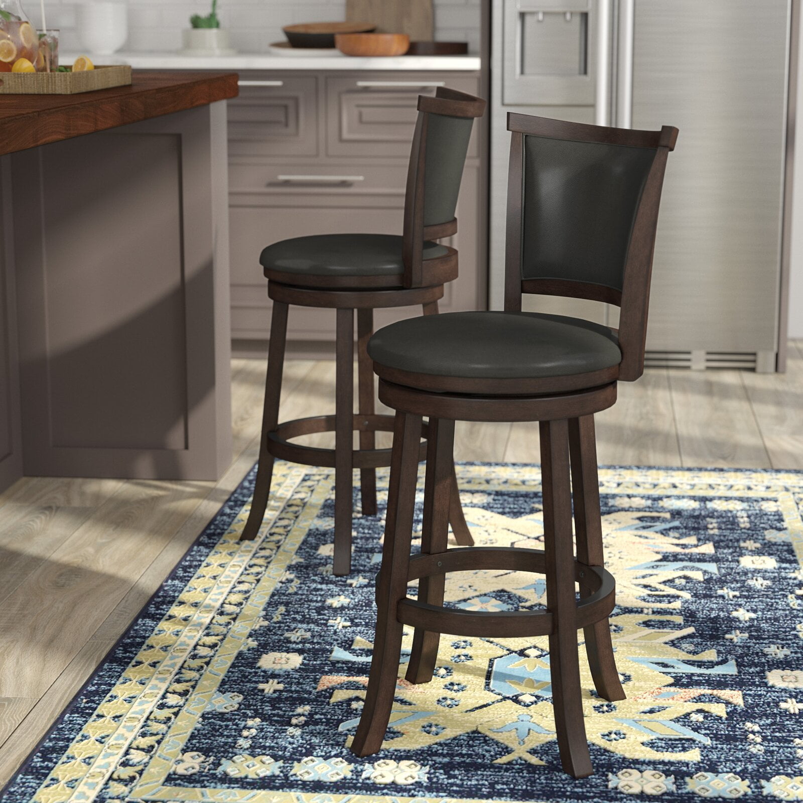Catt Swivel Bar & Counter Stool, Distance Between Floor and Footrest
