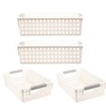 thumbnail image 4 of 4Pcs Plastic Basket Desktop Toy Basket Desktop Organizer Plastic Storage Baskets, 4 of 4