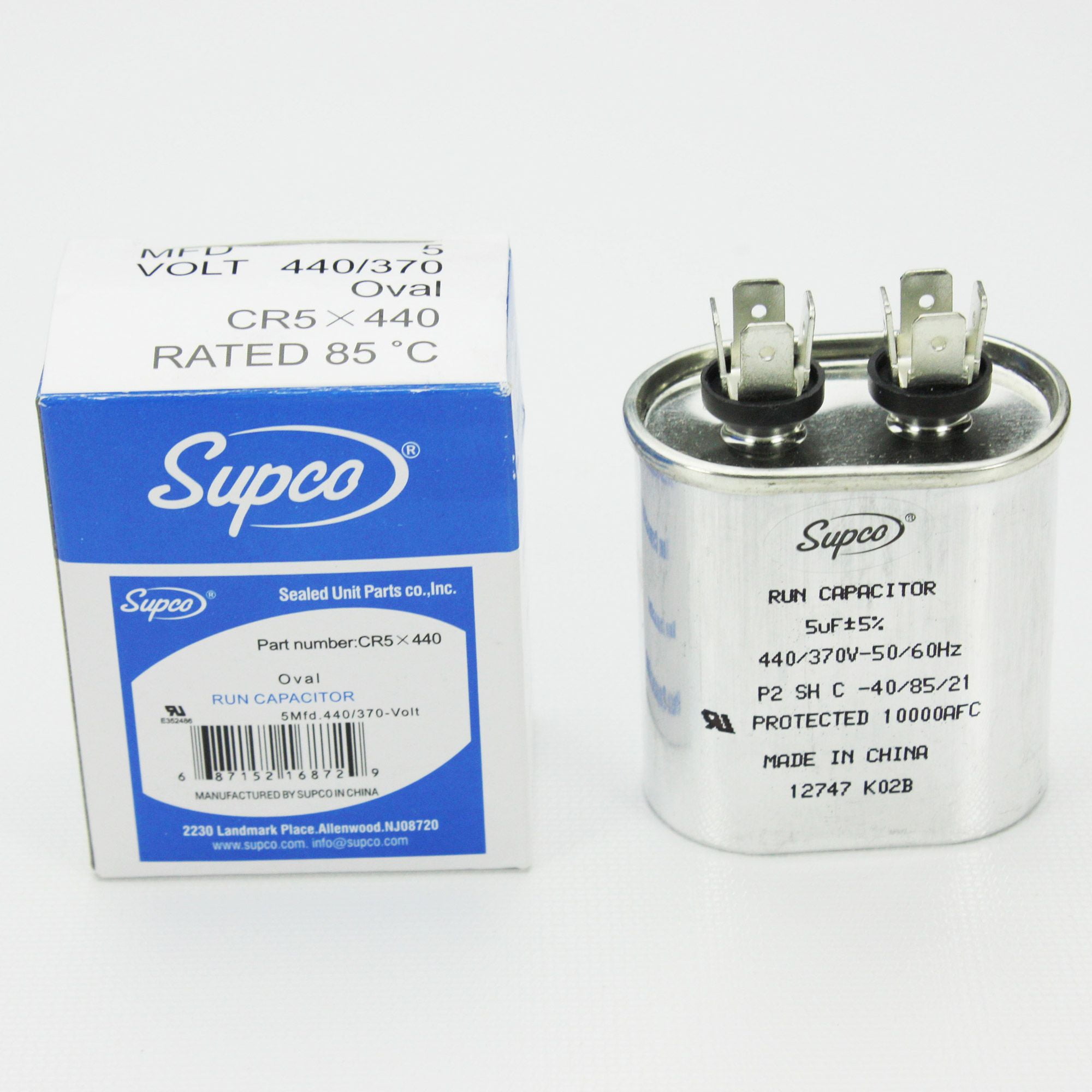 Supco CR5X440 HVAC Motor Run Capacitor