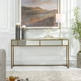 thumbnail image 3 of Uttermost Reflect Transitional Metal Glass and MDF Console Table in Gold, 3 of 7
