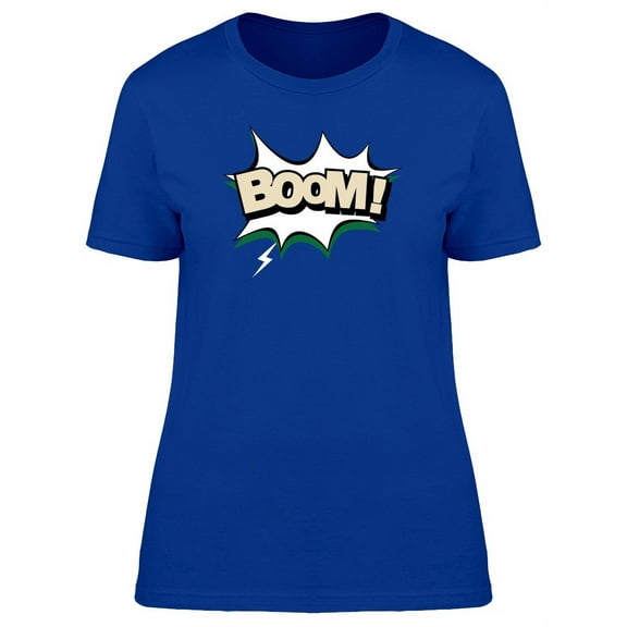 Sound Effect Speech Bubble Boom T-Shirt Women -Image by Shutterstock, Female XX-Large