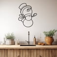 thumbnail image 3 of LaModaHome Exclusive Snowman Metal Wall Art – Durable & Artistic Metal Wall Art for Home and Office Decor, Perfect for Any Interior Design Aesthetic, 3 of 5