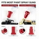 thumbnail image 4 of Disposable Paint Mixing Cup System 50Pack Paint Cups with Lids,Hard Cup with Retainer Ring,10PCS Plugs,2PCS Cup Adapter, 4 of 5