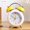 Yellow, variant on Zeiwohndc Retro Drum Shape Mechanical Alarm Clock For Time Management Bedside Decoration