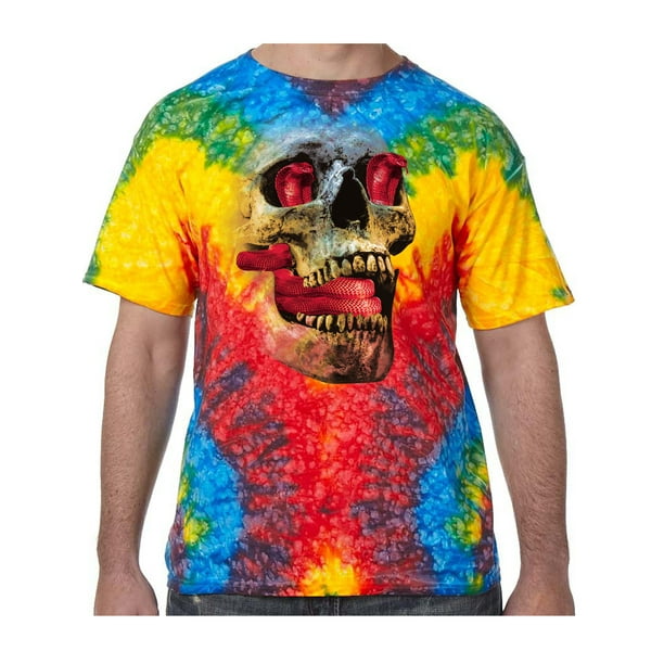 Buy Cool Shirts Cobra Skull Tie Dye Tee Shirt Woodstock Small Walmart Com Walmart Com