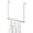 Silver, variant on Hanging Closet Rod Adjustable Extendable Stainless Steel Clothes Hanger with 50 lbs Load Capacity 40.5-71cm Length and 43-73cm Height Telescopic Organizer for Wardrobe Balcony