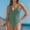 Army Green, variant on One Piece Swimsuit High Waisted Monokini Women Oversized Sleeveless Solid Color Swimsuits Bikini Set With Neck Hanging V-neck Sleeveless Swimwear