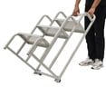 thumbnail image 4 of Stair Rolling Stair Supermarket Ladder Warehouse Pickup Shelf 300kg Load 3-Step, 4 of 15