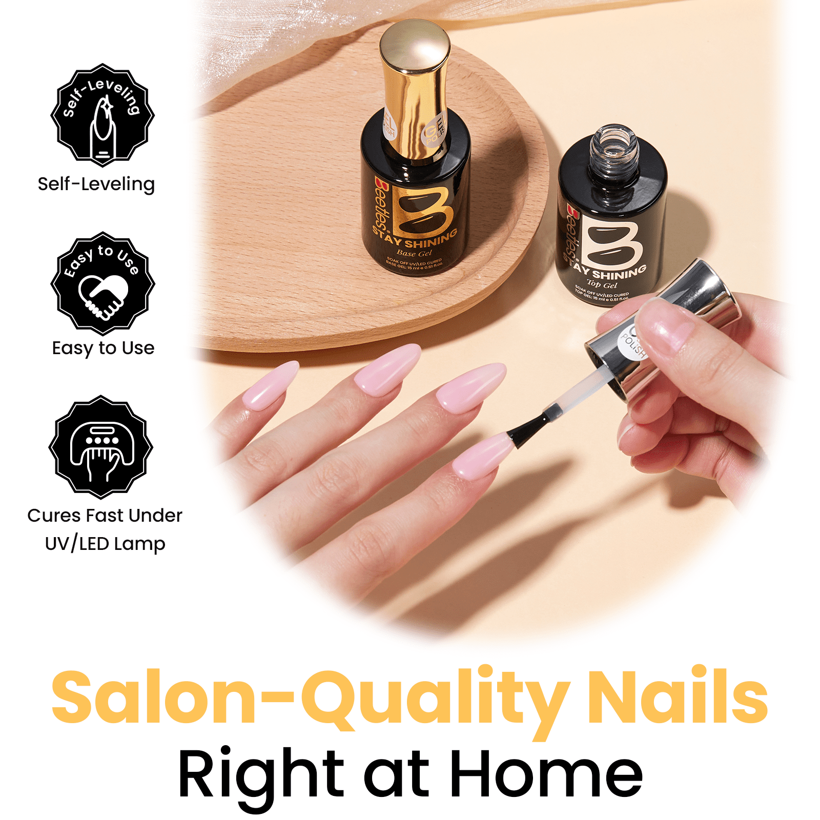 Beetles Crystal Shield Duo Gel Polish Set, Stay Shining Collection