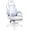 Blue and White, variant on Bossin Gaming Chairs with Footrest, Massage Leather Game Chair for Adults, Big and Tall Gamer Chair with Headrest and Lumbar Support
