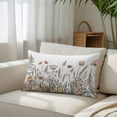 thumbnail image 3 of Pastoral Botanical Queen Size Pillow Cover, Pillowcase Protectors with Zipper, Breathable Decorative Throw Pillow Case Cover, Farmhouse Floral Watercolor Pillow Shams for Couch Sofa 20x30Inch, 3 of 8