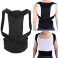 thumbnail image 1 of Adjustable Back Posture Corrector Brace - Ease Back Pain, Stand Taller, Correct Posture, with Sporting Design - Suitable for Working, Walking, and Exercising - Black, Size, 1 of 8