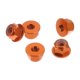 thumbnail image 1 of Tuercas de brida M3 de aleación de aluminio, anillo de goma plástica, 5 Pcs para automóvil y motocicleta, 1 of 1