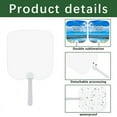 thumbnail image 3 of Handheld Set,Sublimation Fans Blank Double-Sided Sublimation Paddle Fan Blanks,DIY Hand Fans for Church Wedding 15 Pcs,15 * Fan,White, 3 of 6