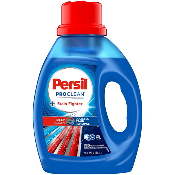 Persil ProClean Stain Fighter Liquid Laundry Detergent, 50 Fluid Ounces