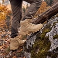 thumbnail image 6 of Men's Hiking Boots Lightweight Mid Ankle Trekking Trails Boots Work Boots, Wheat, 6 of 7