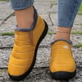 thumbnail image 2 of Gyexs Womens Snow Boots Winter Warm Ankle Booties Fleece Lined Slip On Comfortable Casual Lightweight Shoes for Outdoor Activities, Yellow, Size 5.5, 2 of 8