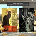 thumbnail image 2 of Oriental Furniture 6 ft. Tall Double Sided Chat Noir Room Divider - 3 Panel, 2 of 7