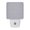 Purple, variant on Gray Grid LED Night Light, Minimalist White Grid Lines Plaid Scandinavian Rustic Night Lights plug into Wall with Smart Sensor Dusk to Dawn Sensor for Nursery Bedroom 2.95x4.5in