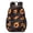 Basketball and Flame, variant on Basketball and Fire Teal Pattern 17" School Backpacks for Teens,Waterproof Oxford Fabric,S-Shape Padded Straps for School,Travel,Hiking,Camping