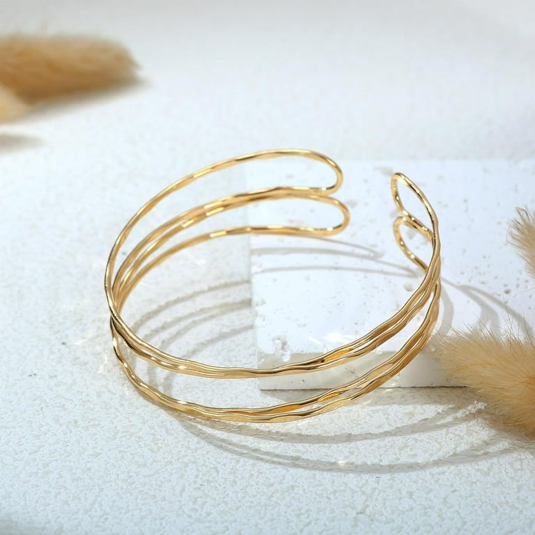 Minimalist Arm Cuff - Gold Arm Cuff Upper Arm,Arm Bracelet Upper Arm,Upper Arm Cuff, Dainty Layered Arm Bangle Armband Armlet Jewelry Minimalist Arm Cuff - Gold Arm Cuff Upper Arm,Arm Bracelet Upper Arm,Upper Arm Cuff, Dainty Layered Arm Bangle Armband Armlet Jewelry