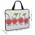 thumbnail image 2 of AWERP Four Whimsical Cartoon Line Drawing Kawaii Cherry Characters Dancing in a Row Laptop Bag Diving Fabric Tablet Cover Neoprene Soft Carrying Travel Case 17inch, 2 of 5