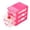 Red, variant on HCBY 4-Tier Mini Plastic Drawer Organizer, Desktop Storage Box, Transparent Small Container for Jewelry & Sundries