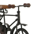 thumbnail image 5 of 11"W, 7"H Black Metal Bike Sculpture with Wood Accents, by DecMode (2 Count), 5 of 10