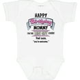 thumbnail image 3 of Inktastic Happy Birthday, Mommy I'm the Best Ever in Pink Boys or Girls Baby Bodysuit, 3 of 5