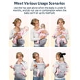 thumbnail image 4 of Mumgaroo Portabebés para recién nacidos y niños pequeños, 6 en 1, portabebés delantero y trasero, talla única, portabebés ajustable, portabebés para bebé con asiento de cadera, se adapta a recién naci, 4 of 5