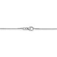 thumbnail image 4 of Solid 18K White Gold 0.70mm Box Chain Necklace - with Secure Lobster Lock Clasp 16", 4 of 6