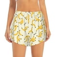 thumbnail image 2 of Xecao's Banana for a double-layer running short for women, perfect for gym, tennis, and more, featuring a convenient pocket., 2 of 9