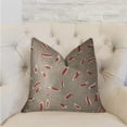 thumbnail image 2 of Plutus Petal Party Orange and Beige Luxury Throw Pillow 20"L x26"W, 2 of 3