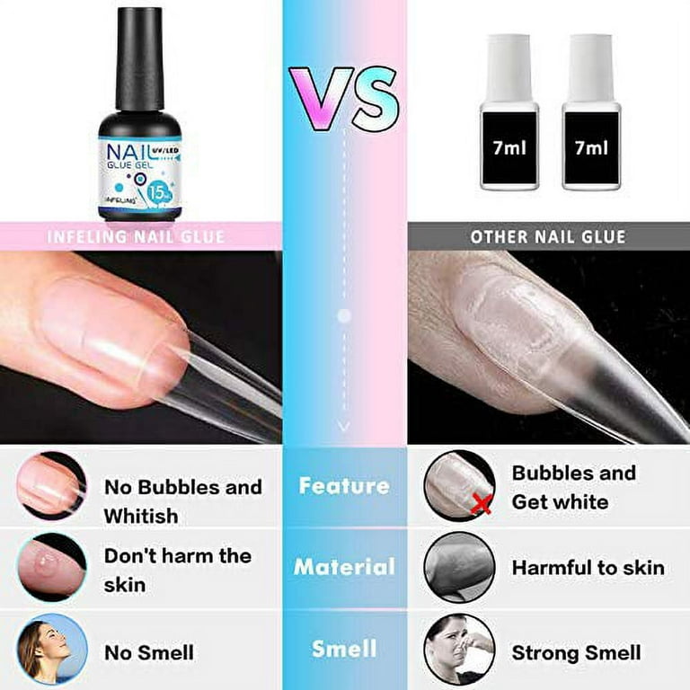 Gel Nail Glue U V Nail Glue Curing Needed Multi functional - Temu