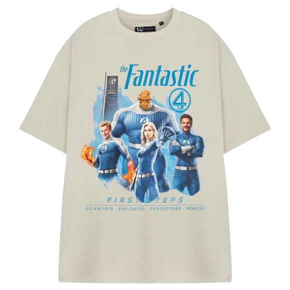 Fantastic Four Adult First Steps Short-Sleeved T-Shirt