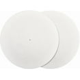thumbnail image 1 of 2Pcs White Felt Turntable Mat Record Pad Player Mat 11.6 Inch Anti Slip Anti Static Flat Round Protective Wool Vinyl Turntable Platter Slipmat Mats for Reduce Noise Cleaner Acoustic Sound, 1 of 9