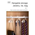 thumbnail image 4 of DuAnyozu Wardrobe Bag Hook Rack, Plastic Arch Backpacks Organizer Holder, 4 of 6