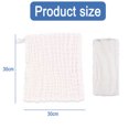 thumbnail image 2 of Juego de 6 piezas de 6 capas de toalla suave de muselina de color sólido para bebé, toalla de baño que absorbe el sudor, paño para hipo, 30,48 x 30,48 cm, estilo: estilo 1;, 2 of 6