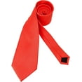 thumbnail image 5 of LAICAIW Men's Ties Solid Pure Color Plain Formal Black Ties For Men, 5 of 5
