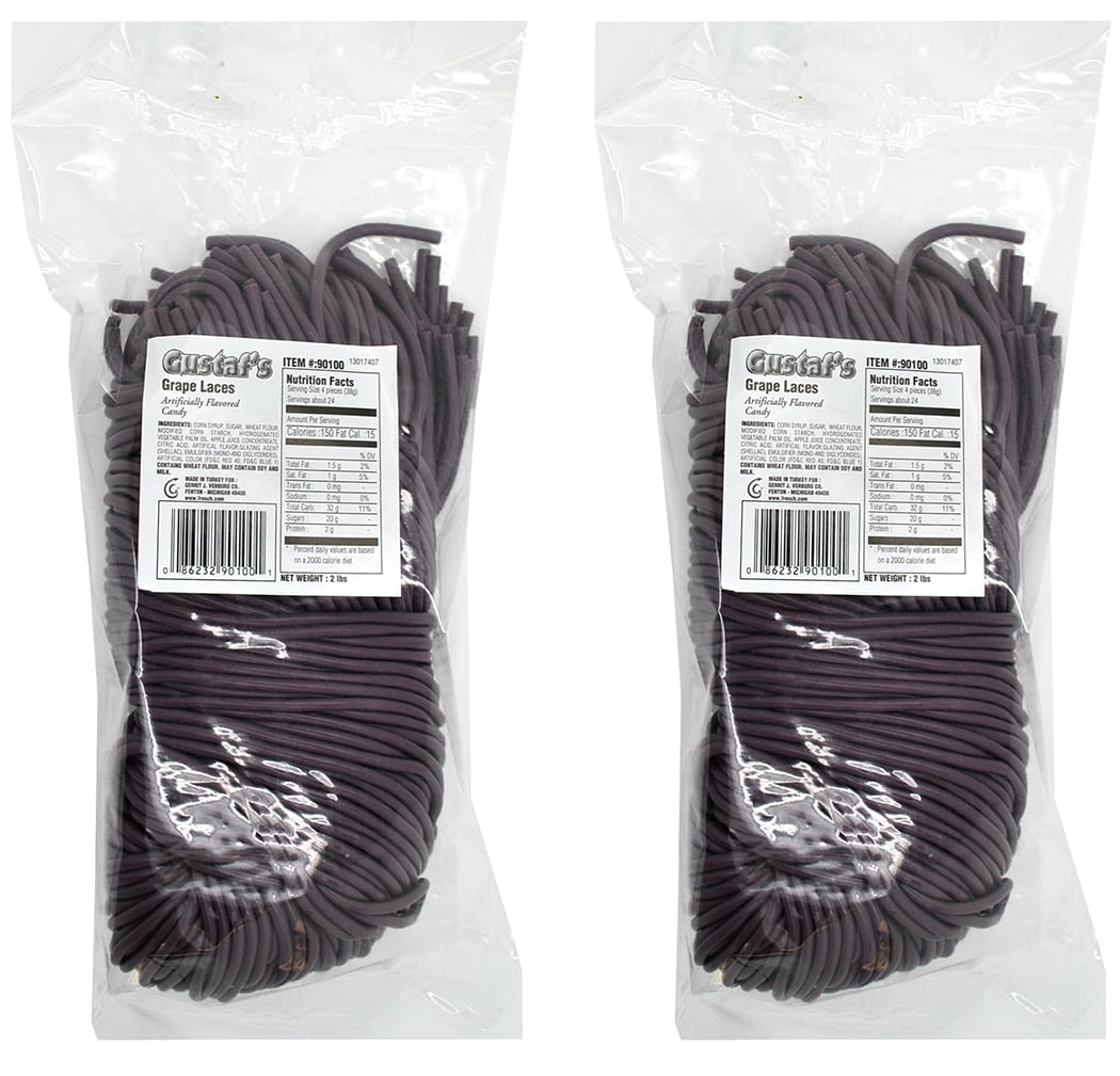 SweetGourmet Grape Licorice Laces Dutch Candy Shoelaces 4 Pounds