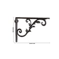thumbnail image 3 of Vintage Scroll Cast Iron Shelf Bracket, Heavy Duty Wall Support for Floating Shelves Mantels Window Ledges, Rust - Resistant Decorative Wall Mount for Indoor Outdoor,Multicolor C, 3 of 7