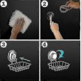 thumbnail image 2 of Stainless Steel Suction Cup Soap Dish for Shower, Bathroom, and Kitchen Use, 2 of 4
