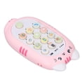 thumbnail image 4 of Teléfono móvil de juguete para la dentición de bebés con múltiples efectos musicales, canciones y luces para niñas de 1 año, regalo para niños, color rosa, 4 of 14