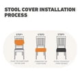 thumbnail image 5 of Lavish Cover Premium Waterproof Non-Slip Dining Chair Covers, Washable Furniture Protector for Kids, Pets(Black, 6 Packs), 5 of 6