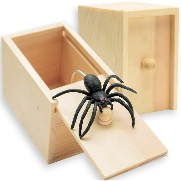 Fun Spider Money Surprise Box,rubber Spider Prank Box,handcrafted Spider In Box Prank